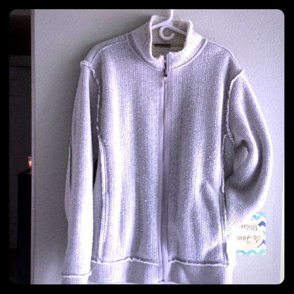 DKNY Active Men's Distressed Fleece Jacket - Picture 1 of 4